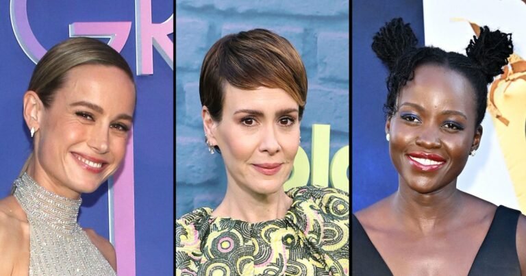 Brie Larson, Sarah Paulson, and Lupita Nyong'o Exchange Bracelets in 'Eras' Event