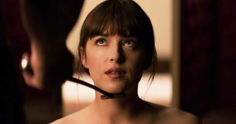 Dakota johnson admits to taking underwear and owning a flogger from the fifty shades of grey set.