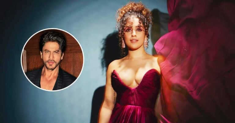 Sanya malhotra young actress finds motivation outside shah rukh khans house shares cheerful confession.