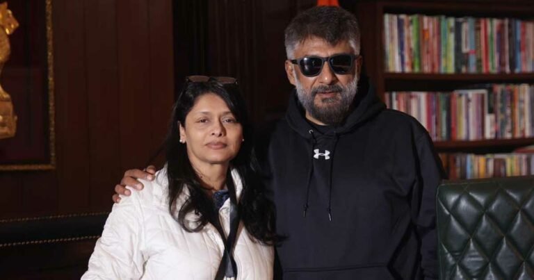 Vivek agnihotri opens up about casting wife pallavi joshi her role adds depth and energy to the character.